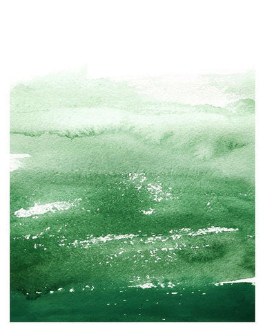 Green Black Ornate Wood Framed Art Print with Double Matting by Wieners, Valerie