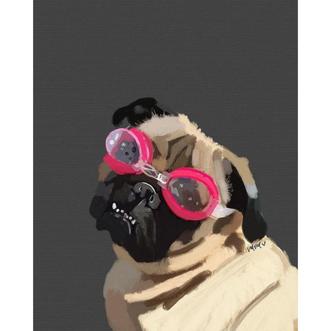 Goggles White Modern Wood Framed Art Print by Wieners, Valerie