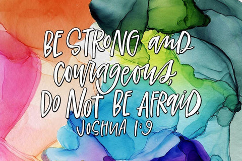 Be Strong Black Ornate Wood Framed Art Print with Double Matting by Wieners, Valerie