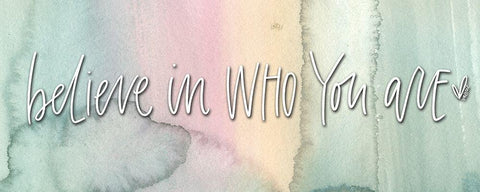 Believe White Modern Wood Framed Art Print with Double Matting by Wieners, Valerie