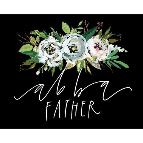 Abba Black Modern Wood Framed Art Print by Wieners, Valerie