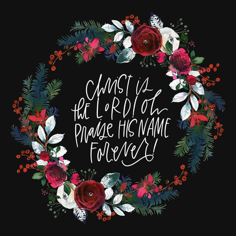 Christ Black Modern Wood Framed Art Print by Wieners, Valerie