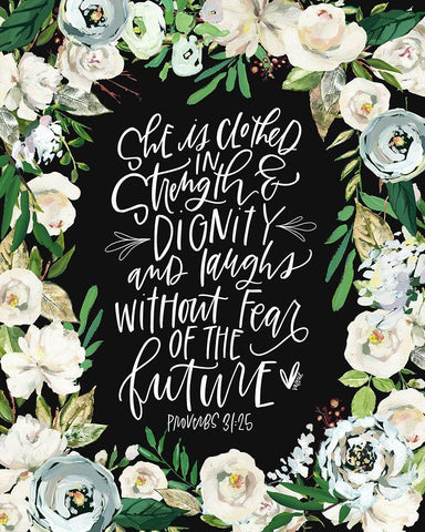 She is Clothed White Modern Wood Framed Art Print with Double Matting by Wieners, Valerie