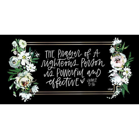 The Prayer Black Modern Wood Framed Art Print with Double Matting by Wieners, Valerie