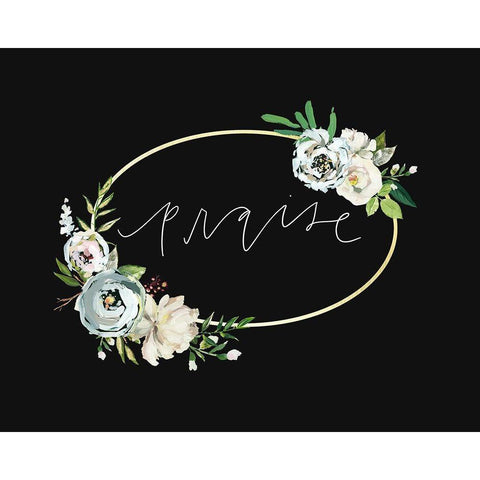 Praise   Black Modern Wood Framed Art Print by Wieners, Valerie