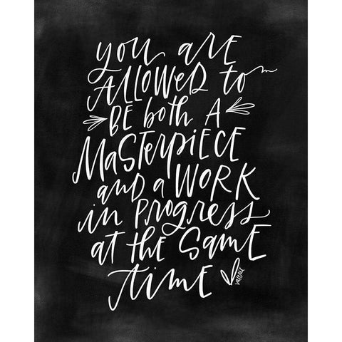 Masterpiece White Modern Wood Framed Art Print by Wieners, Valerie