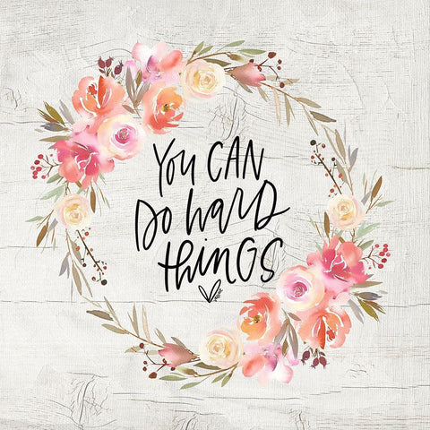 Hard Things II Black Ornate Wood Framed Art Print with Double Matting by Wieners, Valerie