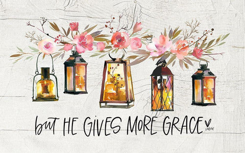 Lamp Black Ornate Wood Framed Art Print with Double Matting by Wieners, Valerie