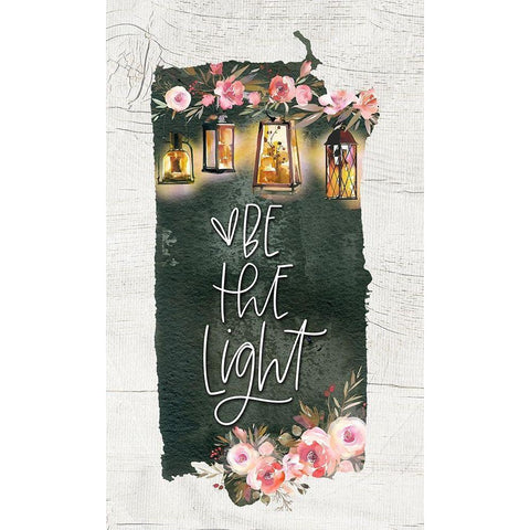 Be the Light Gold Ornate Wood Framed Art Print with Double Matting by Wieners, Valerie