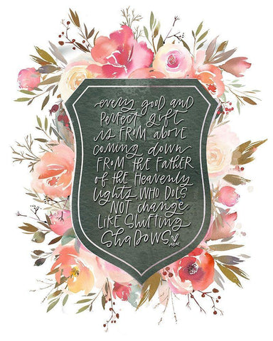 Every Good Black Ornate Wood Framed Art Print with Double Matting by Wieners, Valerie