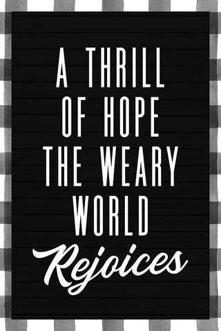 Thrill of Hope White Modern Wood Framed Art Print with Double Matting by Wieners, Valerie