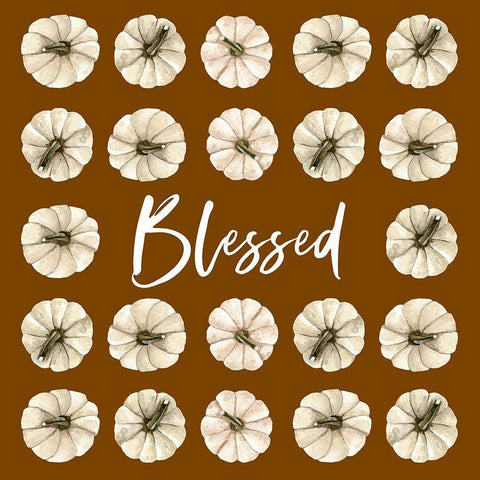 Blessed Fall Gold Ornate Wood Framed Art Print with Double Matting by Wieners, Valerie