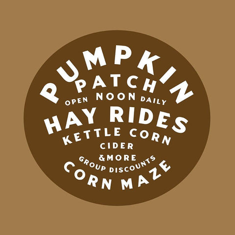 Pumpkin Patch Black Ornate Wood Framed Art Print with Double Matting by Wieners, Valerie