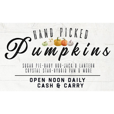 Hand Picked Pumpkin Gold Ornate Wood Framed Art Print with Double Matting by Wieners, Valerie