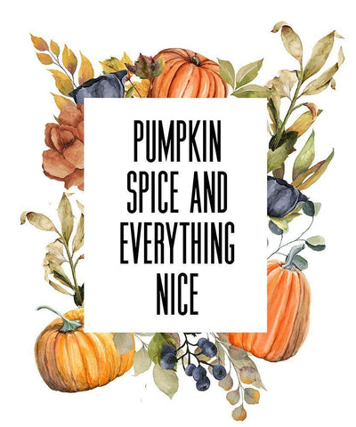 Pumpkin Spice Black Ornate Wood Framed Art Print with Double Matting by Wieners, Valerie