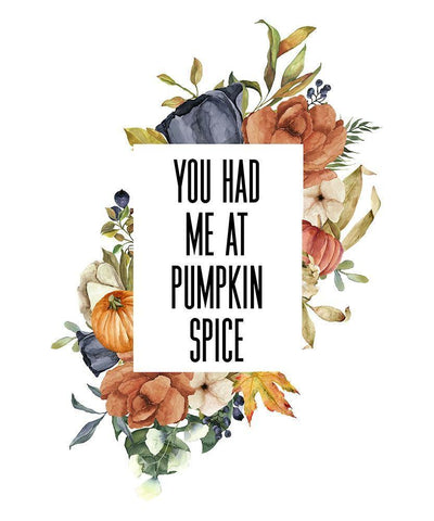 Pumpkin Spice II Black Ornate Wood Framed Art Print with Double Matting by Wieners, Valerie