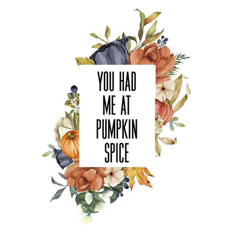 Pumpkin Spice II Black Modern Wood Framed Art Print by Wieners, Valerie