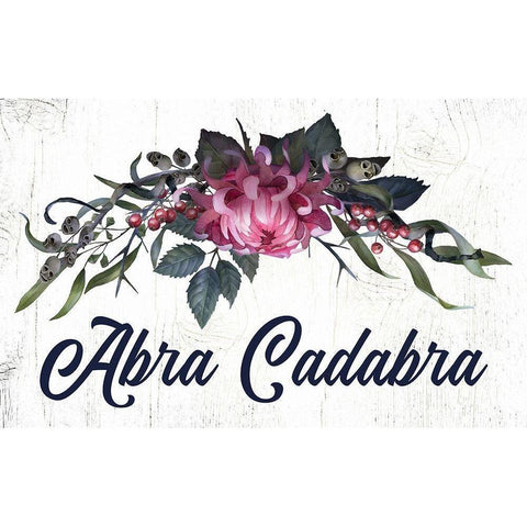 Abra Cadabra White Modern Wood Framed Art Print by Wieners, Valerie