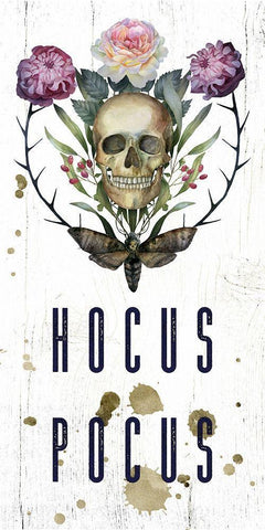 Hocus Pocus White Modern Wood Framed Art Print with Double Matting by Wieners, Valerie