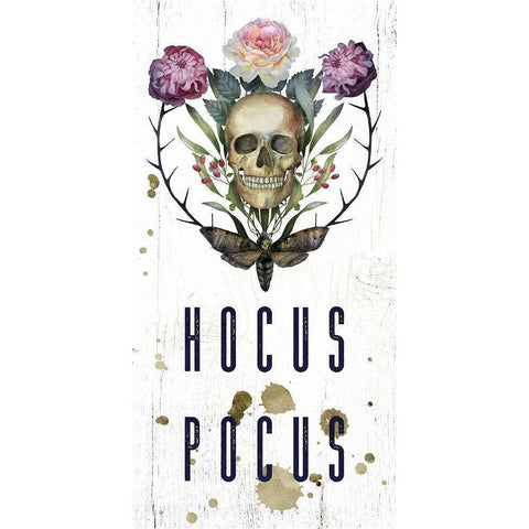 Hocus Pocus Black Modern Wood Framed Art Print by Wieners, Valerie