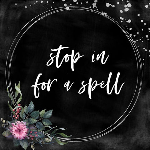 Stop In Gold Ornate Wood Framed Art Print with Double Matting by Wieners, Valerie