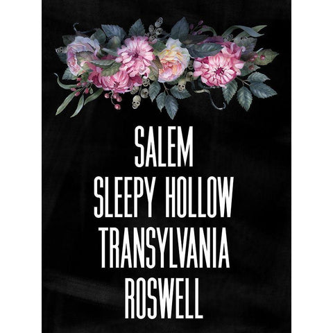 Spooky Towns II Gold Ornate Wood Framed Art Print with Double Matting by Wieners, Valerie