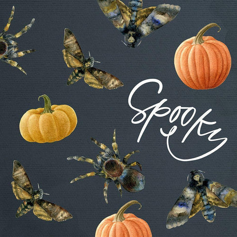 Spooky White Modern Wood Framed Art Print by Wieners, Valerie