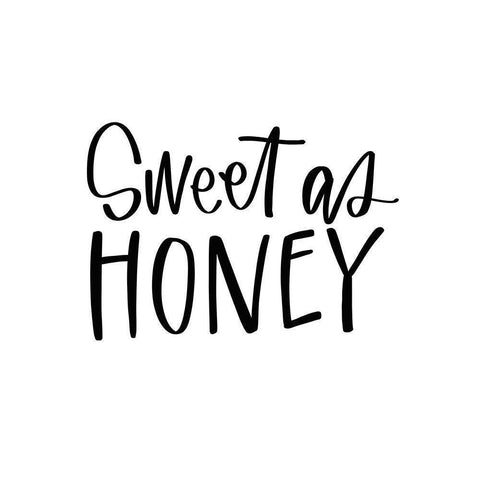 Sweet as Honey Black Modern Wood Framed Art Print with Double Matting by Wieners, Valerie