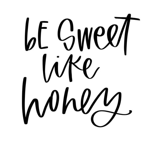 Sweet Like Honey White Modern Wood Framed Art Print with Double Matting by Wieners, Valerie