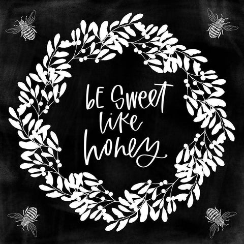 Be Sweet Gold Ornate Wood Framed Art Print with Double Matting by Wieners, Valerie