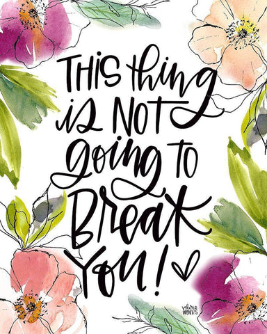 This Thing White Modern Wood Framed Art Print with Double Matting by Wieners, Valerie