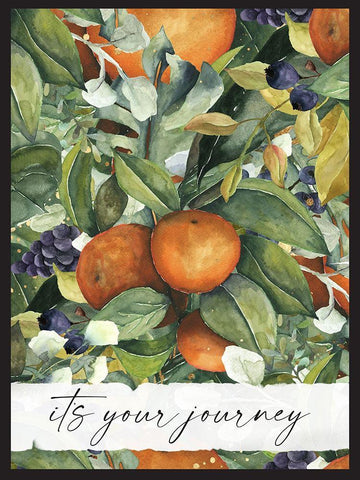 Journey White Modern Wood Framed Art Print with Double Matting by Wieners, Valerie