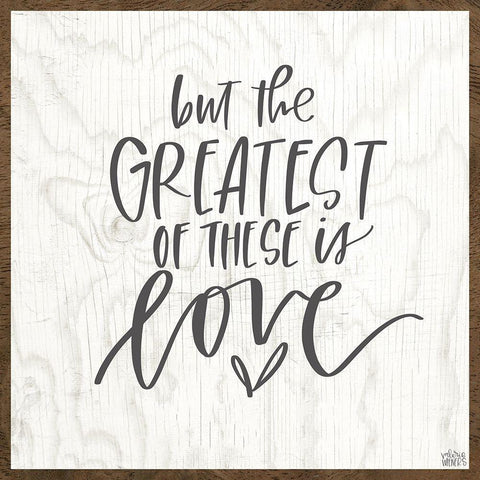 The Greatest White Modern Wood Framed Art Print by Wieners, Valerie