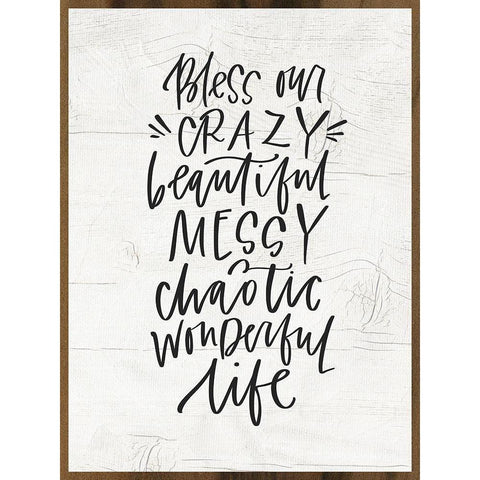 Crazy Life White Modern Wood Framed Art Print by Wieners, Valerie