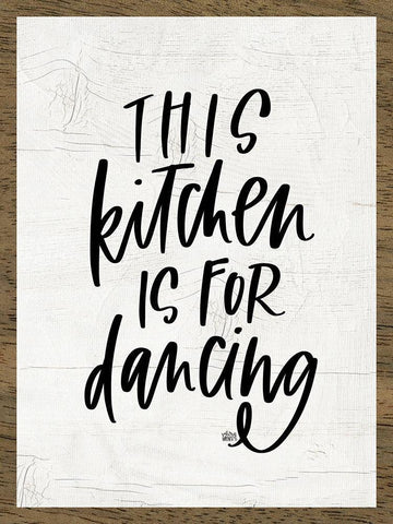 Kitchen Dance White Modern Wood Framed Art Print with Double Matting by Wieners, Valerie