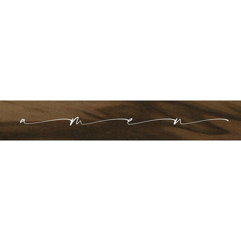 Amen Black Modern Wood Framed Art Print by Wieners, Valerie