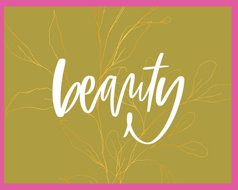 Beauty Black Ornate Wood Framed Art Print with Double Matting by Wieners, Valerie