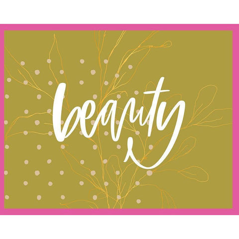 Beauty Black Modern Wood Framed Art Print with Double Matting by Wieners, Valerie