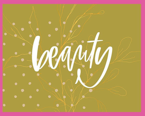 Beauty Black Ornate Wood Framed Art Print with Double Matting by Wieners, Valerie