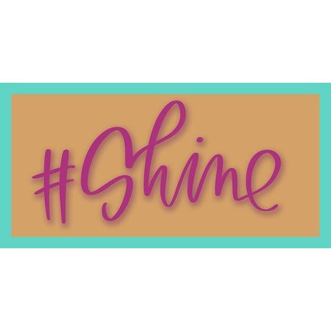 #shine Black Modern Wood Framed Art Print by Wieners, Valerie