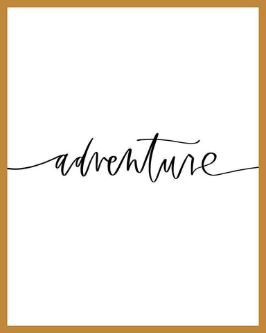 Adventure Black Ornate Wood Framed Art Print with Double Matting by Wieners, Valerie