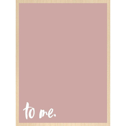 To Me Black Modern Wood Framed Art Print with Double Matting by Wieners, Valerie