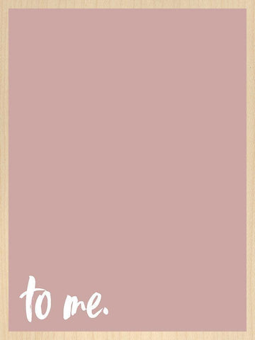 To Me White Modern Wood Framed Art Print with Double Matting by Wieners, Valerie