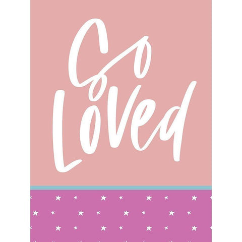 So Loved White Modern Wood Framed Art Print by Wieners, Valerie