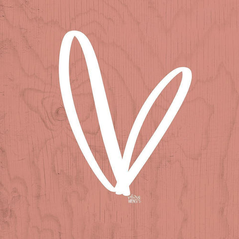 Heart White Modern Wood Framed Art Print by Wieners, Valerie