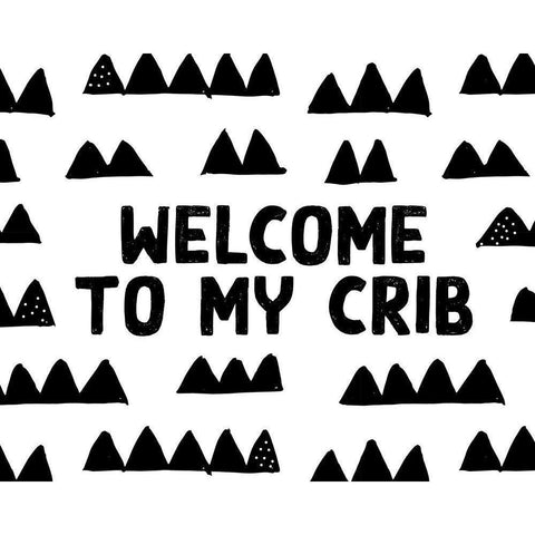 Crib Black Modern Wood Framed Art Print by Wieners, Valerie