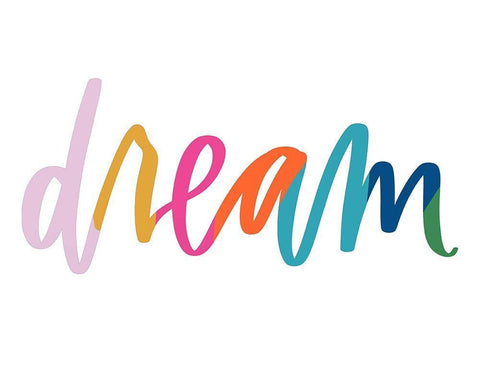 Dream  White Modern Wood Framed Art Print with Double Matting by Wieners, Valerie