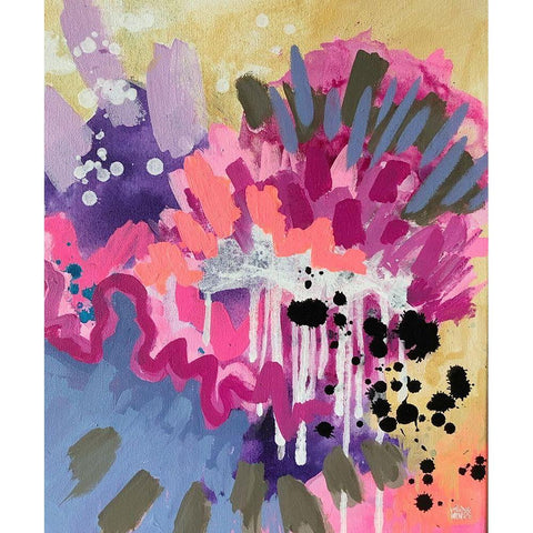 Abstract II Black Modern Wood Framed Art Print by Wieners, Valerie