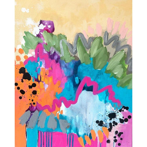 Abstract IV Black Modern Wood Framed Art Print with Double Matting by Wieners, Valerie