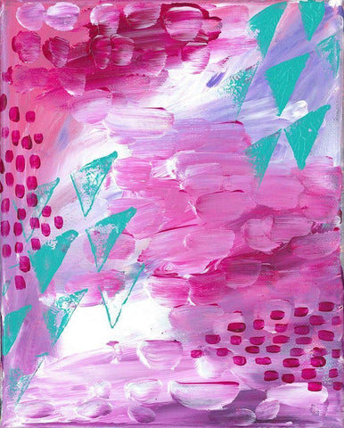 Painted Canvas II Black Ornate Wood Framed Art Print with Double Matting by Wieners, Valerie